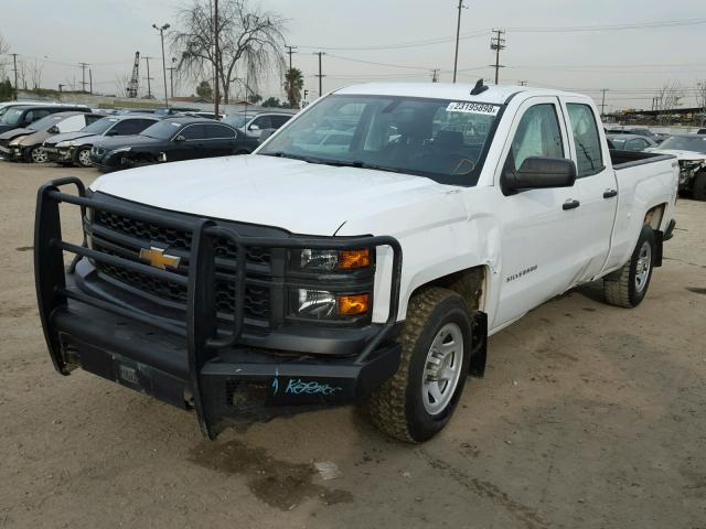 1GCVKPEC4FZ390536 - 2015 CHEVROLET SILVERADO WHITE photo 2