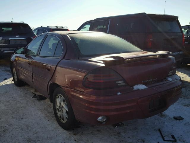 1G2NF52E72M639406 - 2002 PONTIAC GRAND AM S MAROON photo 3