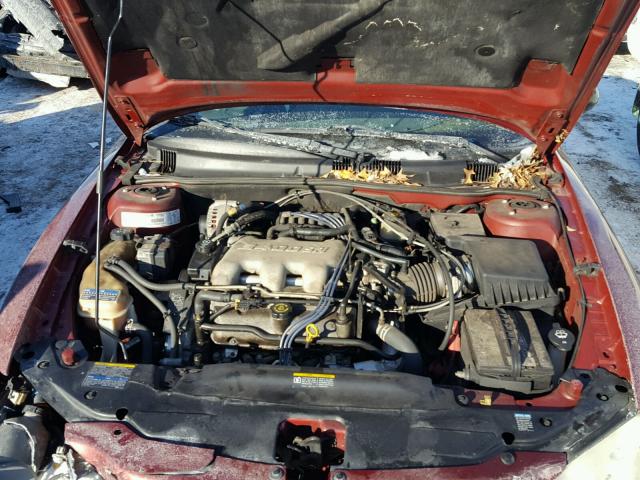 1G2NF52E72M639406 - 2002 PONTIAC GRAND AM S MAROON photo 7