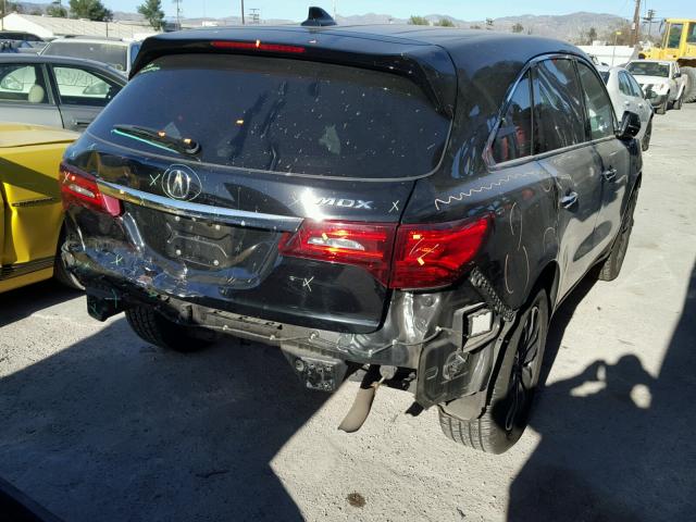 5FRYD3H44EB005273 - 2014 ACURA MDX TECHNO BLACK photo 4