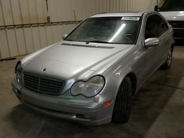 WDBRF81J83F423694 - 2003 MERCEDES-BENZ C 240 4MAT SILVER photo 2