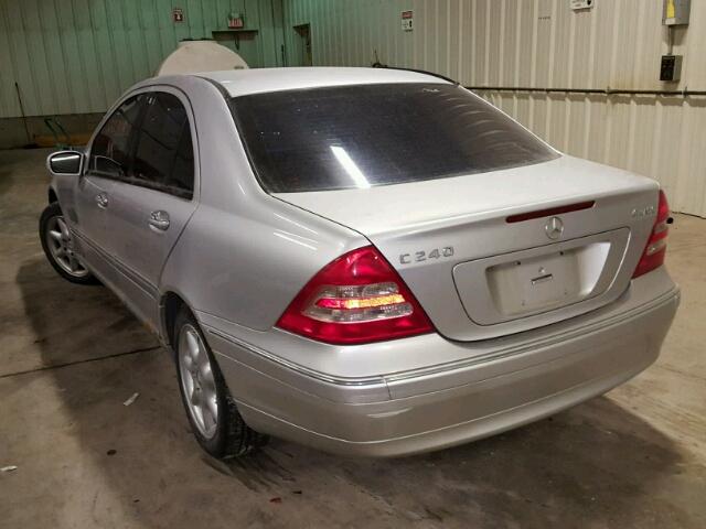 WDBRF81J83F423694 - 2003 MERCEDES-BENZ C 240 4MAT SILVER photo 3