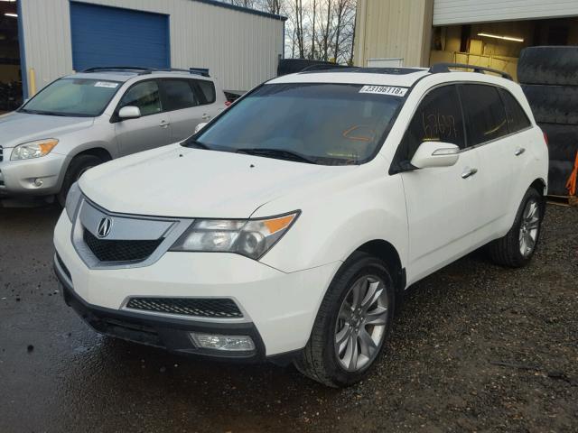 2HNYD2H65CH536450 - 2012 ACURA MDX ADVANC WHITE photo 2