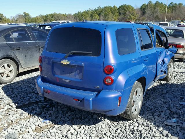 3GNDA13D88S573646 - 2008 CHEVROLET HHR LS BLUE photo 4
