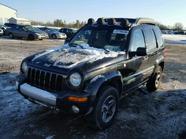 1J4GL38KX4W247939 - 2004 JEEP LIBERTY RE BLACK photo 2