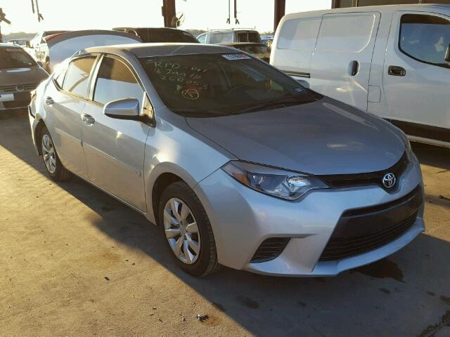 5YFBURHEXGP450319 - 2016 TOYOTA COROLLA L GRAY photo 1