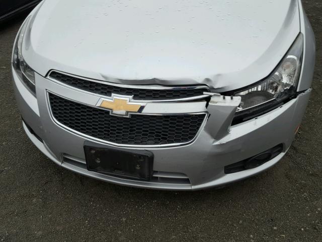 1G1PH5SCXC7256095 - 2012 CHEVROLET CRUZE LTZ SILVER photo 9