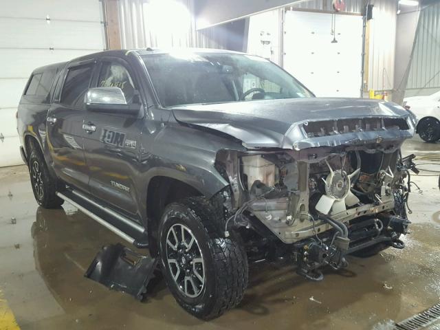 5TFHY5F19EX377885 - 2014 TOYOTA TUNDRA CRE GRAY photo 1