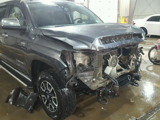 5TFHY5F19EX377885 - 2014 TOYOTA TUNDRA CRE GRAY photo 9