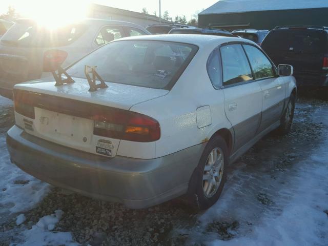 4S3BE686327213525 - 2002 SUBARU LEGACY OUT WHITE photo 4