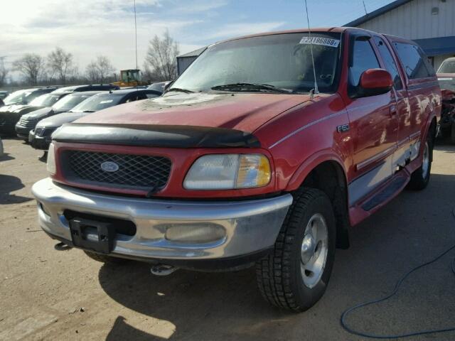 1FTDX1863VKA14577 - 1997 FORD F150 RED photo 2