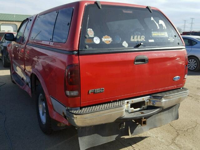 1FTDX1863VKA14577 - 1997 FORD F150 RED photo 3