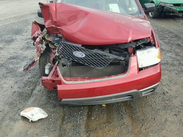 1FMDK01185GA59956 - 2005 FORD FREESTYLE RED photo 7