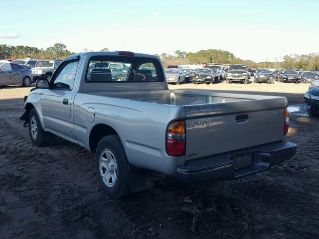 5TENL42N92Z095920 - 2002 TOYOTA TACOMA SILVER photo 3