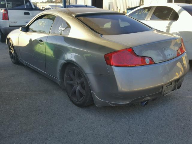 JNKCV54E44M813842 - 2004 INFINITI G35 GRAY photo 3