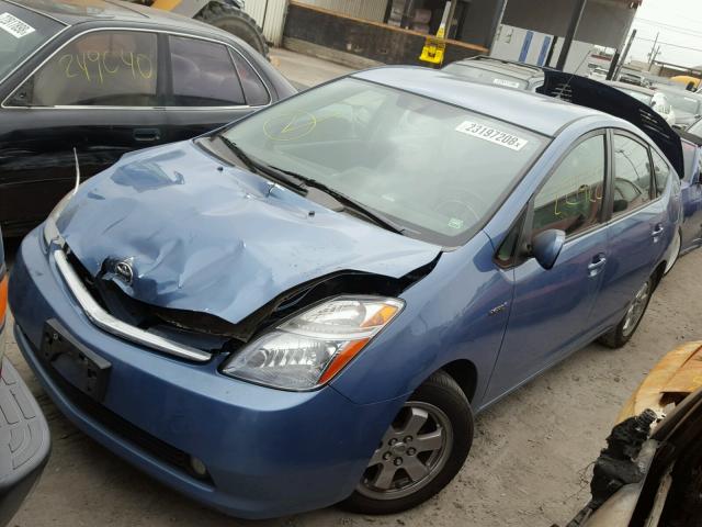 JTDKB20U487721085 - 2008 TOYOTA PRIUS BLUE photo 2