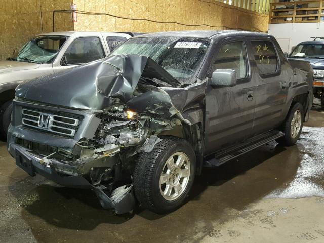 2HJYK16418H515847 - 2008 HONDA RIDGELINE GRAY photo 2