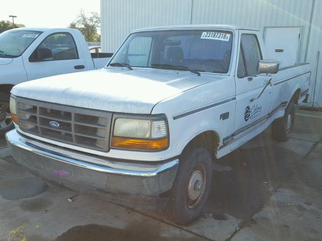 1FTEF14N3SLA57617 - 1995 FORD F150 WHITE photo 2