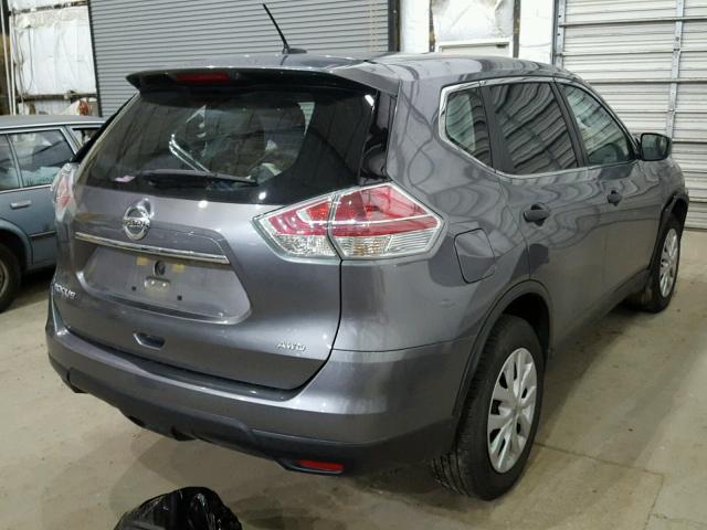 KNMAT2MV5GP666544 - 2016 NISSAN ROGUE S GRAY photo 4