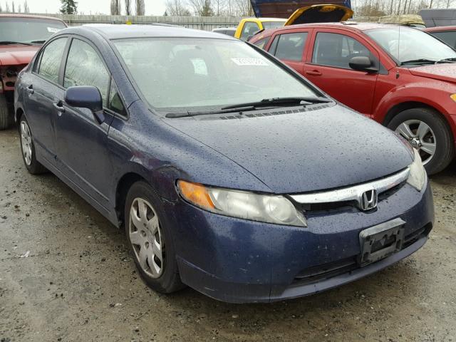 1HGFA16586L116166 - 2006 HONDA CIVIC LX BLUE photo 1