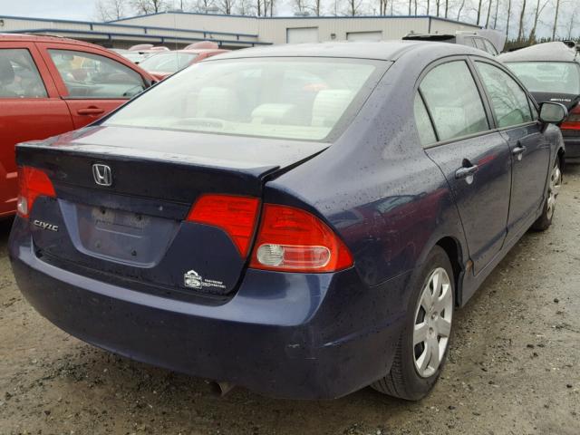 1HGFA16586L116166 - 2006 HONDA CIVIC LX BLUE photo 4