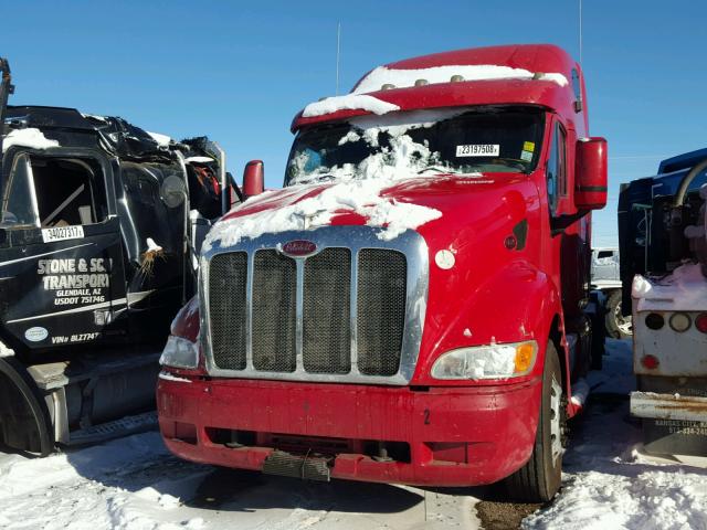 1XP7D49X78D752694 - 2008 PETERBILT 387 RED photo 2