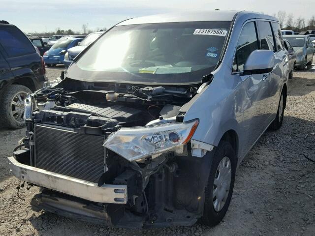 JN8AE2KP5C9035911 - 2012 NISSAN QUEST S SILVER photo 2