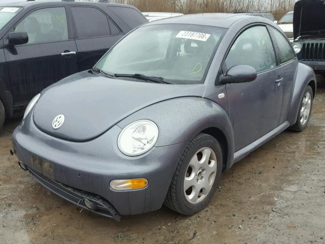 3VWCB21C12M432153 - 2002 VOLKSWAGEN NEW BEETLE GRAY photo 2