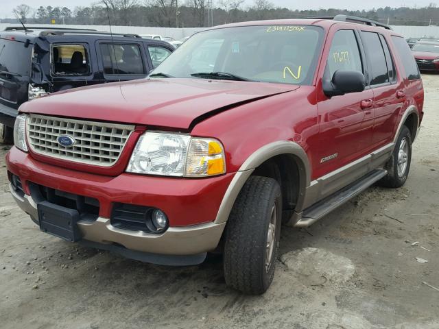 1FMZU74E94UC26445 - 2004 FORD EXPLORER E RED photo 2