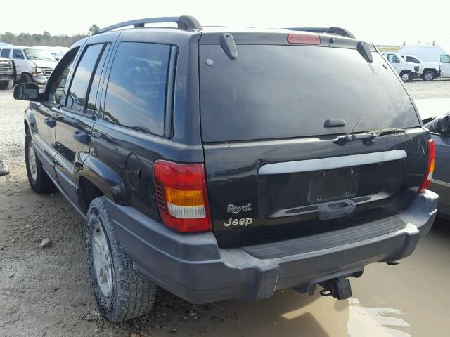 1J8GX48S64C386203 - 2004 JEEP GRAND CHER BLACK photo 3