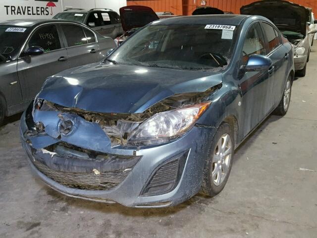 JM1BL1SF7A1322699 - 2010 MAZDA 3 I BLUE photo 2