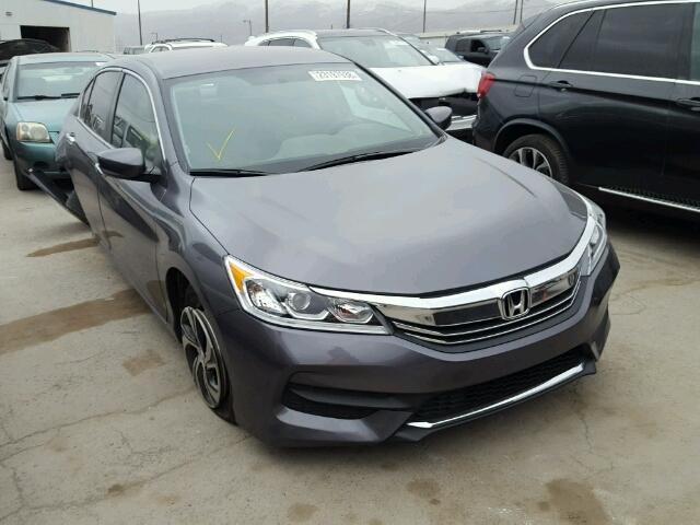 1HGCR2F39GA183758 - 2016 HONDA ACCORD LX GRAY photo 1