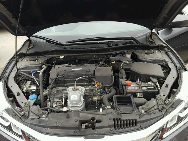 1HGCR2F39GA183758 - 2016 HONDA ACCORD LX GRAY photo 7