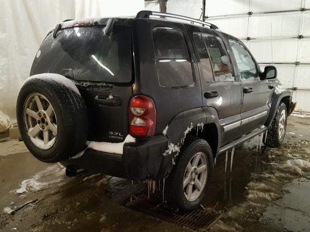 1J4GL58K15W548029 - 2005 JEEP LIBERTY LI BLACK photo 4