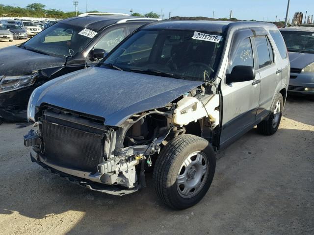 JHLRD68595C017886 - 2005 HONDA CR-V LX SILVER photo 2