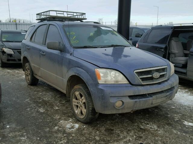 KNDJC733145324593 - 2004 KIA SORENTO EX BLUE photo 1