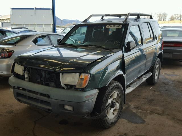 5N1ED28YX1C554867 - 2001 NISSAN XTERRA XE GREEN photo 2