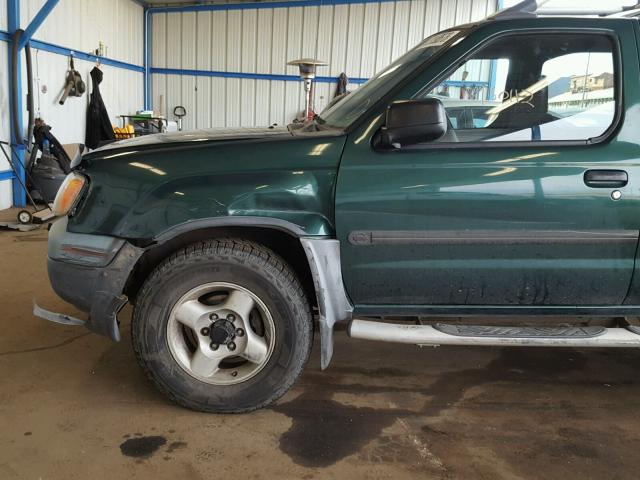 5N1ED28YX1C554867 - 2001 NISSAN XTERRA XE GREEN photo 9