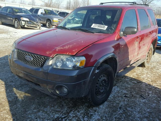 1FMYU94177KA26894 - 2007 FORD ESCAPE LIM RED photo 2