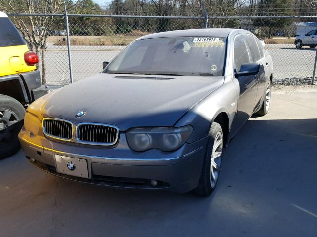 WBAGN63452DR05666 - 2002 BMW 745 LI GRAY photo 2