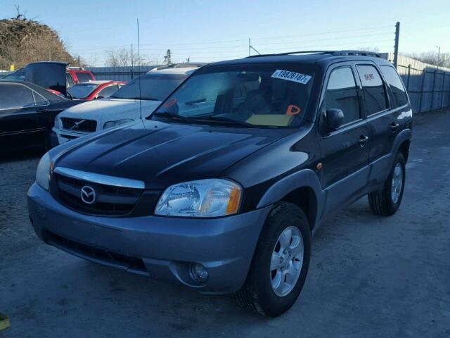 4F2YU08121KM68791 - 2001 MAZDA TRIBUTE LX BLACK photo 2