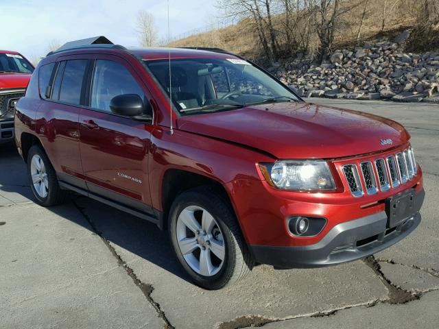 1C4NJDBBXFD135321 - 2015 JEEP COMPASS SP RED photo 1