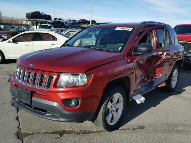 1C4NJDBBXFD135321 - 2015 JEEP COMPASS SP RED photo 2