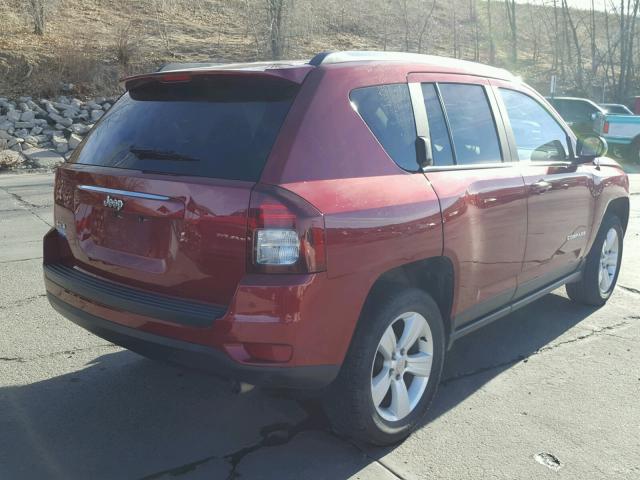 1C4NJDBBXFD135321 - 2015 JEEP COMPASS SP RED photo 4