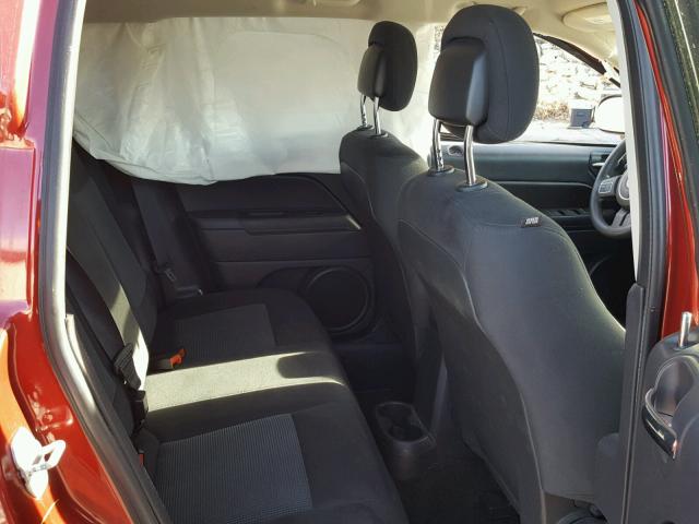 1C4NJDBBXFD135321 - 2015 JEEP COMPASS SP RED photo 6