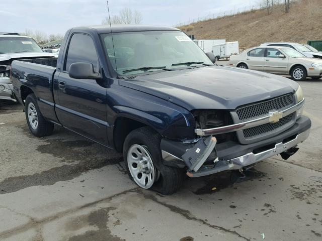 1GCEC14X45Z297318 - 2005 CHEVROLET SILVERADO BLUE photo 1