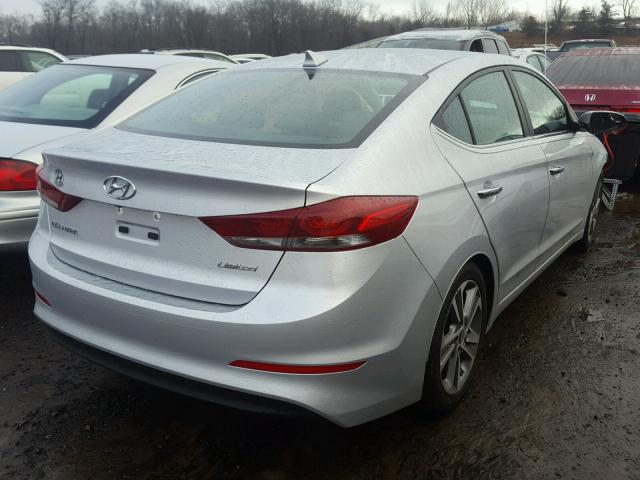 KMHD84LF4HU288770 - 2017 HYUNDAI ELANTRA SE SILVER photo 4