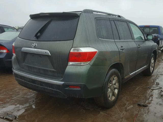 5TDZA3EH5CS026079 - 2012 TOYOTA HIGHLANDER GRAY photo 4