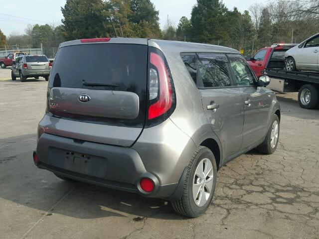 KNDJN2A29E7100419 - 2014 KIA SOUL GOLD photo 4