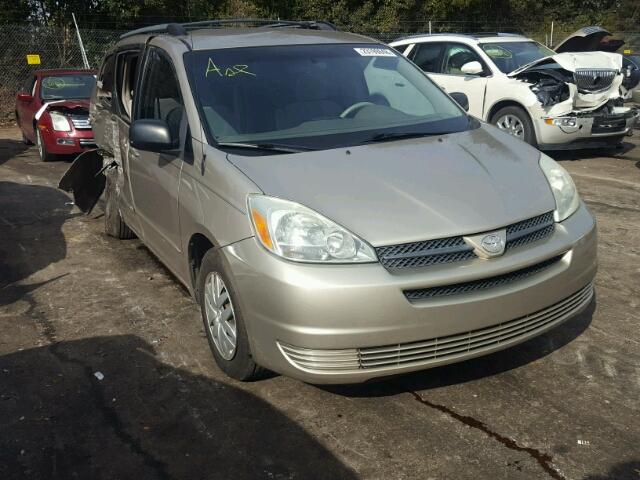 5TDZA23C25S368920 - 2005 TOYOTA SIENNA CE GOLD photo 1